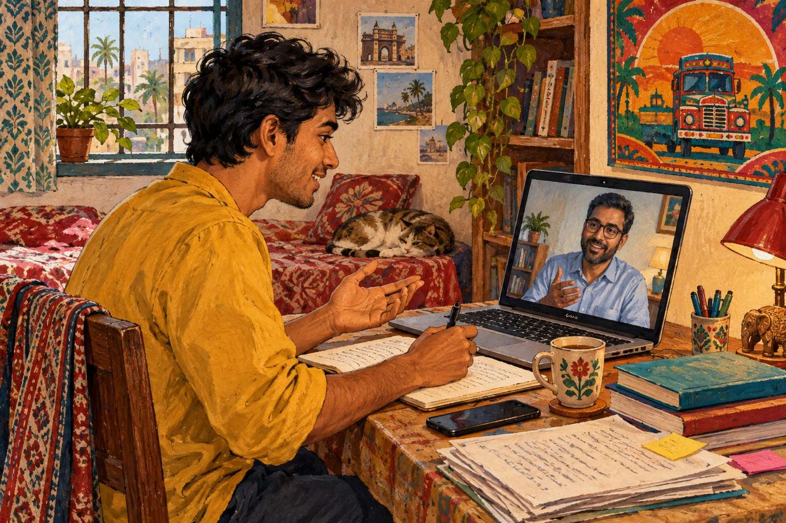 Illustration of First Job Reality Check: Share firsthand experience of your profession: everyday tasks, expectations and lessons from starting out.